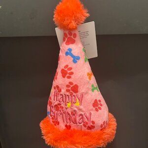 Pet's Birthday Plush Hat (Pink)